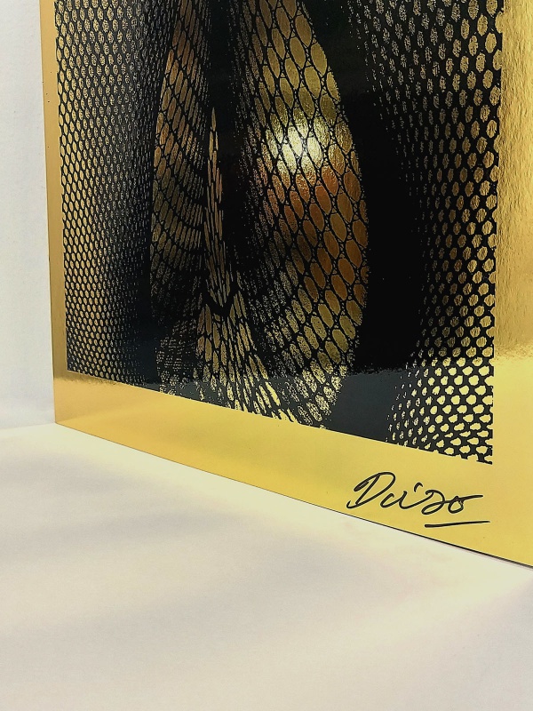 TIGHTS IN SHIMOTAKAIDO / シルクスクリーン（Gold） - 森山大道