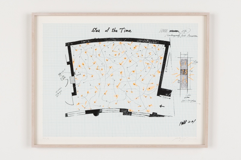 Sea of Time」（1988年、原美術館）ドローイング - 宮島達男 | AKIO